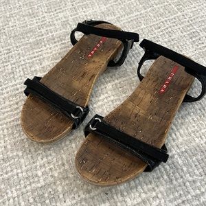 Girls PRADA Velcro Sandals